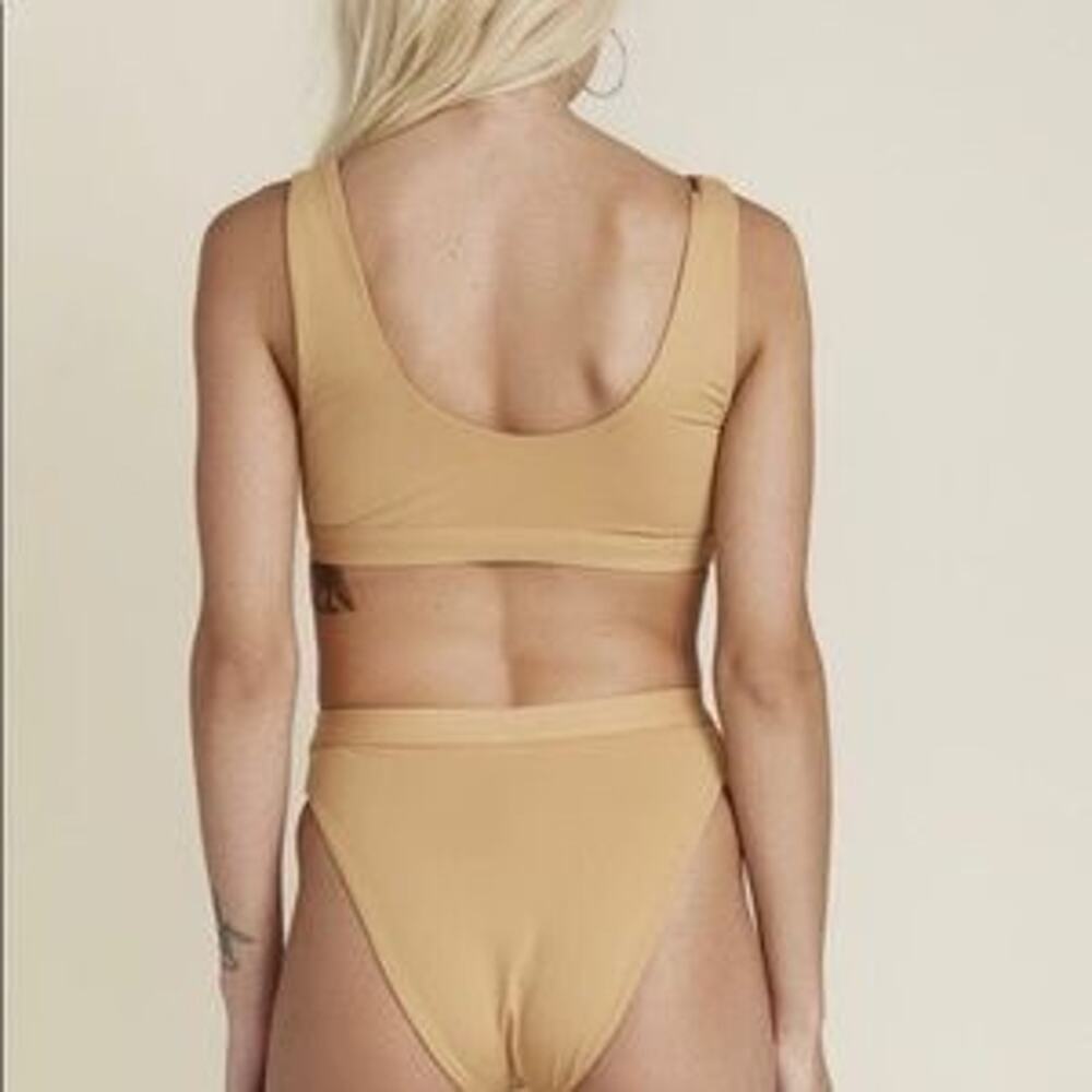 DIPPIN DAISY'S Scoop High Waisted Bikini Set Nude Small S - Picture 2 of 13